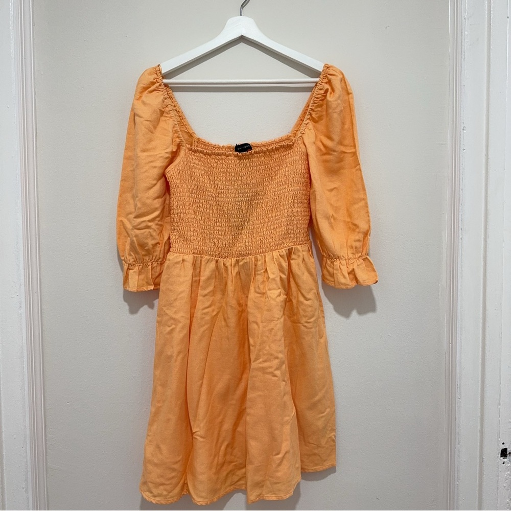 ASOS Square Neck Smocked Mini Dress